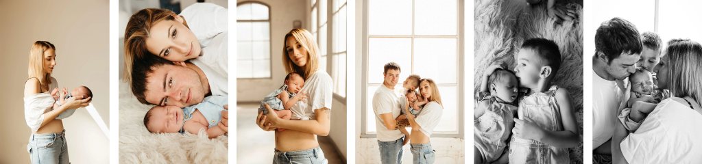 fotografia newborn en estudio lifestyle horizontal