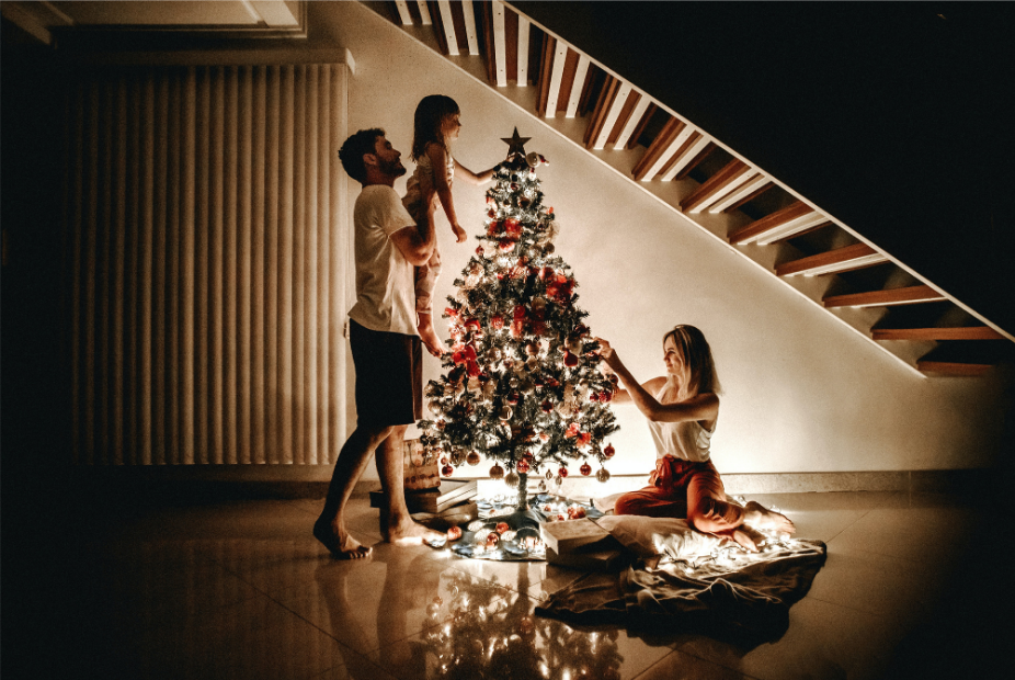 Ideas-para-sesiones-de fotos-de-Navidad-familiares-en-casa